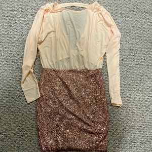 Open Back Sequin Dress